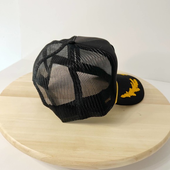 Bass Fish Fishing Patch Retro Style Captain Hat - Picture 3 of 6